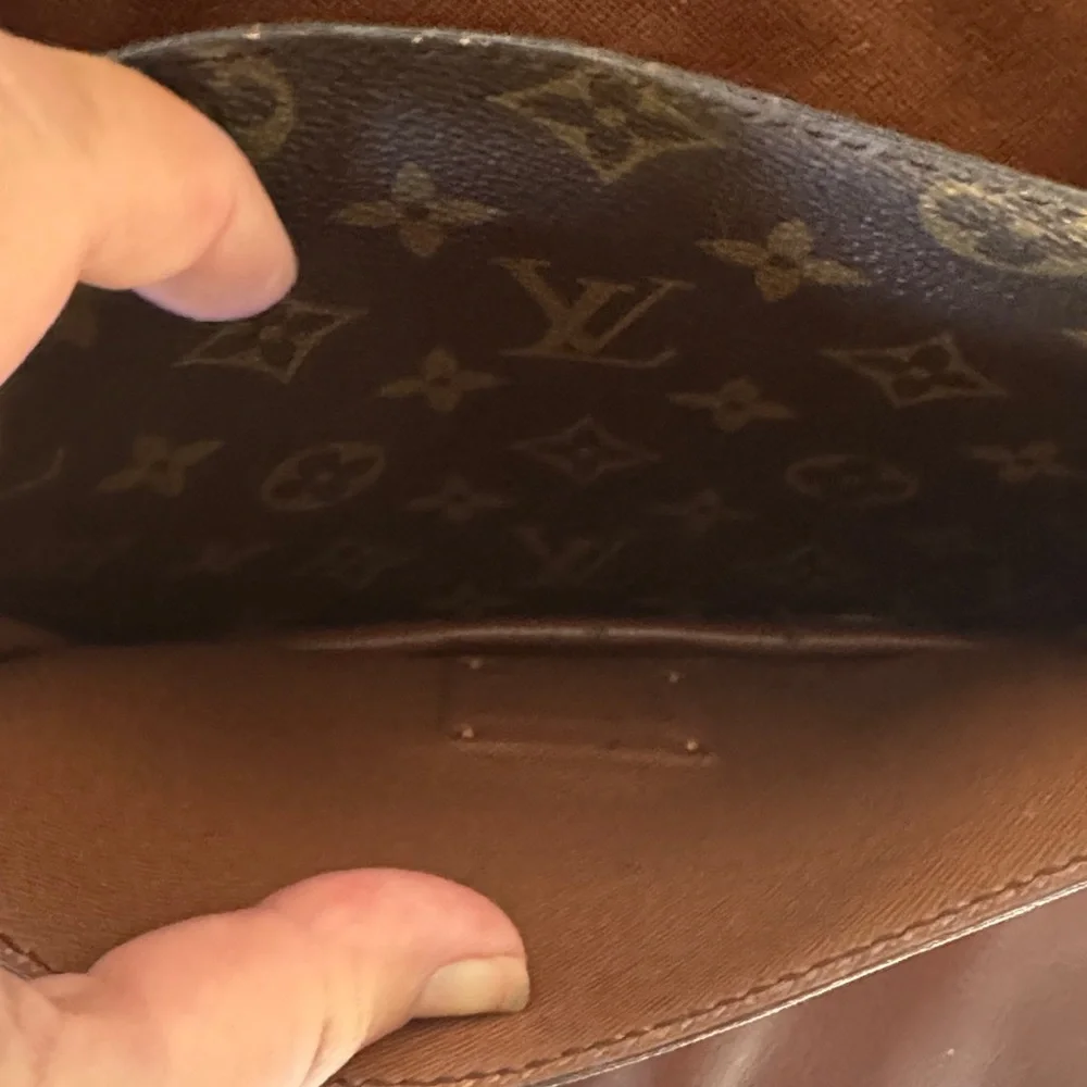 Louis Vuitton Black and Brown Monogram Satchel - Picture 12 of 13